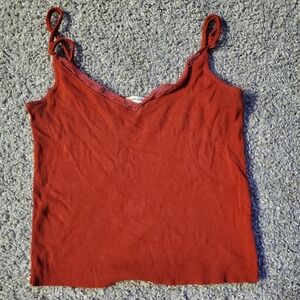 Red Cropped Tee